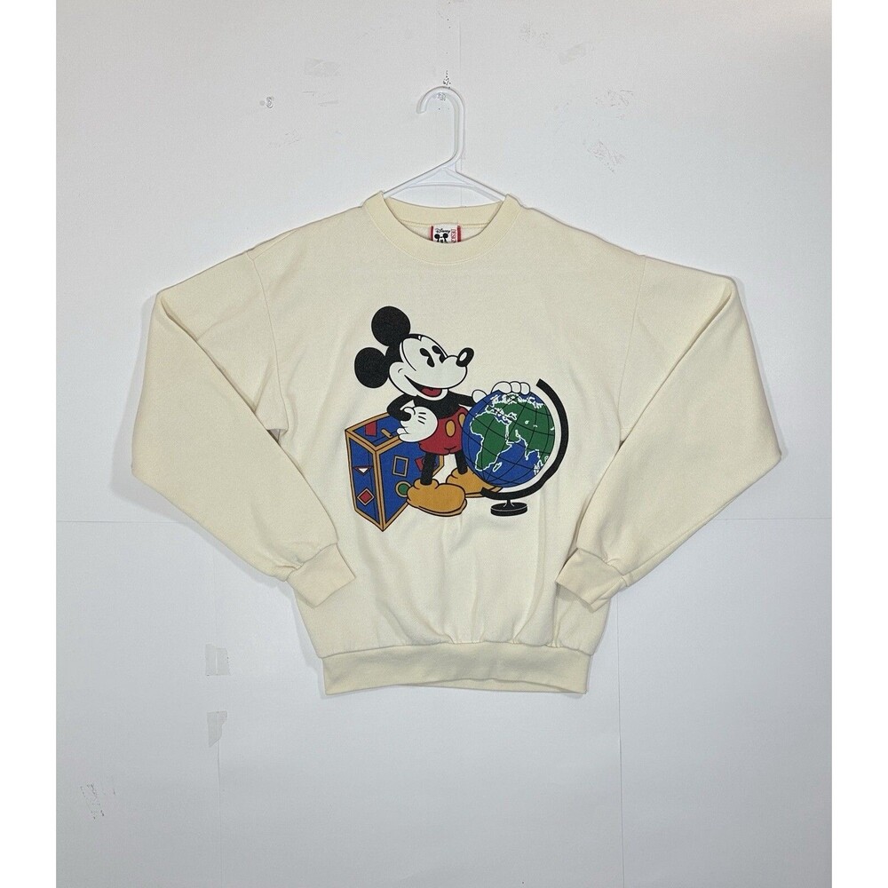 Vintage Disney World Mickey Mouse Epcot Crewneck 90s Sweatshirt Size Medium USA